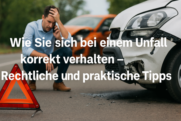 Wie Sie sich bei einem Unfall korrekt verhalten – Rechtliche und praktische Tipps