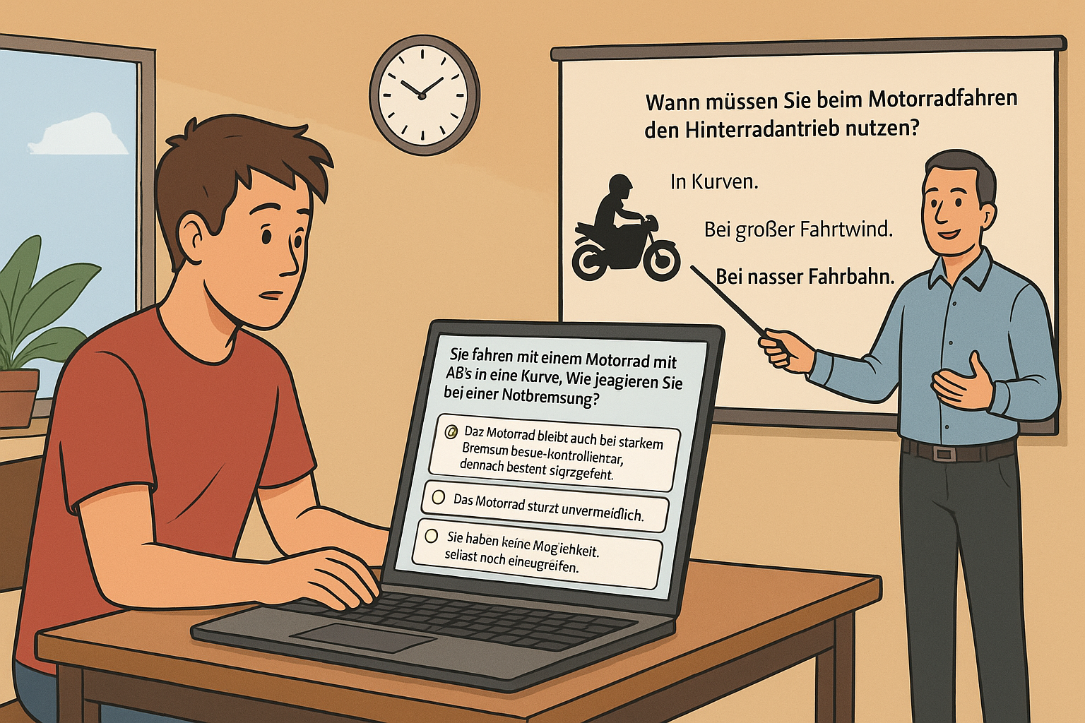 Neue Fragen im Führerscheintest Klasse A – gültig ab Oktober 2024